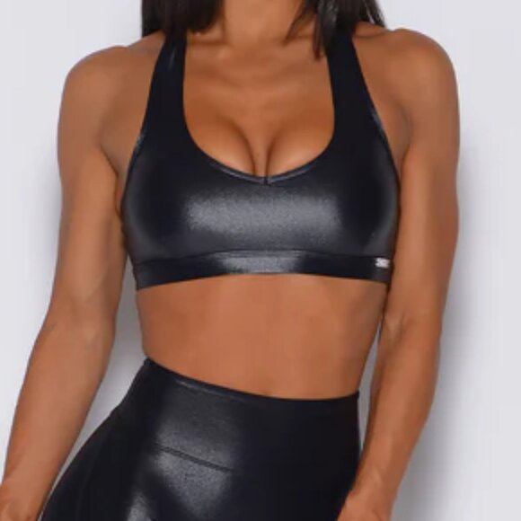 Bombshell Sportswear Power Gloss Bra Black XS - Picture 1 of 6